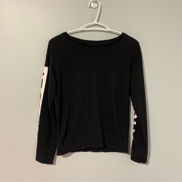 Divided by H&M black “deadly” sweatshirt size XS 100% cotton - Picture 2 of 5